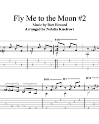 Ноты, табы для гитары. Fly Me to the Moon.