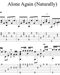 Alone Again (Naturally) (Guitar Chords/Lyrics) for Leadsheets - Sheet Music  to Print