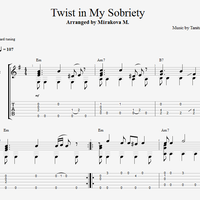 Twist in My Sobriety auf der Gitarre. Noten und Tabulaturen für die ...