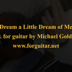 Dream A Little Dream Of Me - Fabian Andre