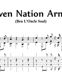 Ноты, табы для гитары. Seven Nation Army.
