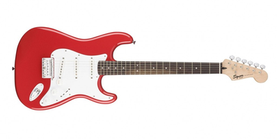 Fender Squier MM Stratocaster Hard Tail (Red, Black)
