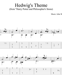 Ноты, табы для гитары. Hedwig's Theme (OST Harry Potter).