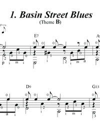 Ноты, табы для гитары. Basin Street Blues.