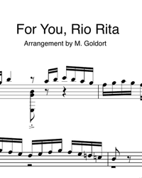 Sheet music, tabs for guitar. For You, Rio Rita.