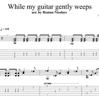 While My Guitar Gently Weeps for guitar. Guitar sheet music and tabs.