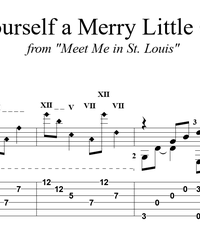 Ноты, табы для гитары. Have Yourself a Merry Little Christmas.