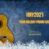 Your personal promo code on guitar arrangements and covers. Best wishes for the coming New Year!