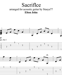 My Sacrifice sheet music for guitar (tablature) (PDF)