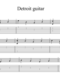 Ноты, табы для гитары. Главная тема из игры Detroit: Become Human.