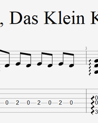 Ноты, табы для гитары. Schnappi, Das Kleine Krokodil.