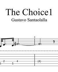 Sheet music, tabs for guitar. The Choice (The Last of Us 2).