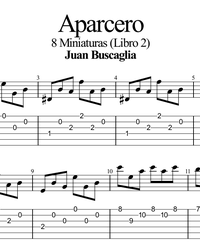 Ноты, табы для гитары. Aparcero (Argentine Folk).