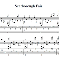 Scarborough Fair For Guitar. Guitar Sheet Music And Tabs.