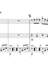 Sheet music, tabs for guitar. Cocktail Dance.