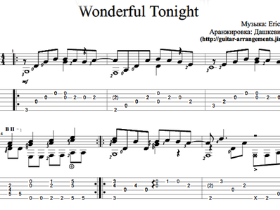 wonderful tonight tab and chords wonderful tonight tab and chords