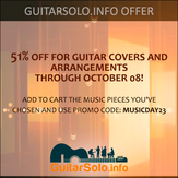 Your promo code with a 51% discount in honor of the International Music Day