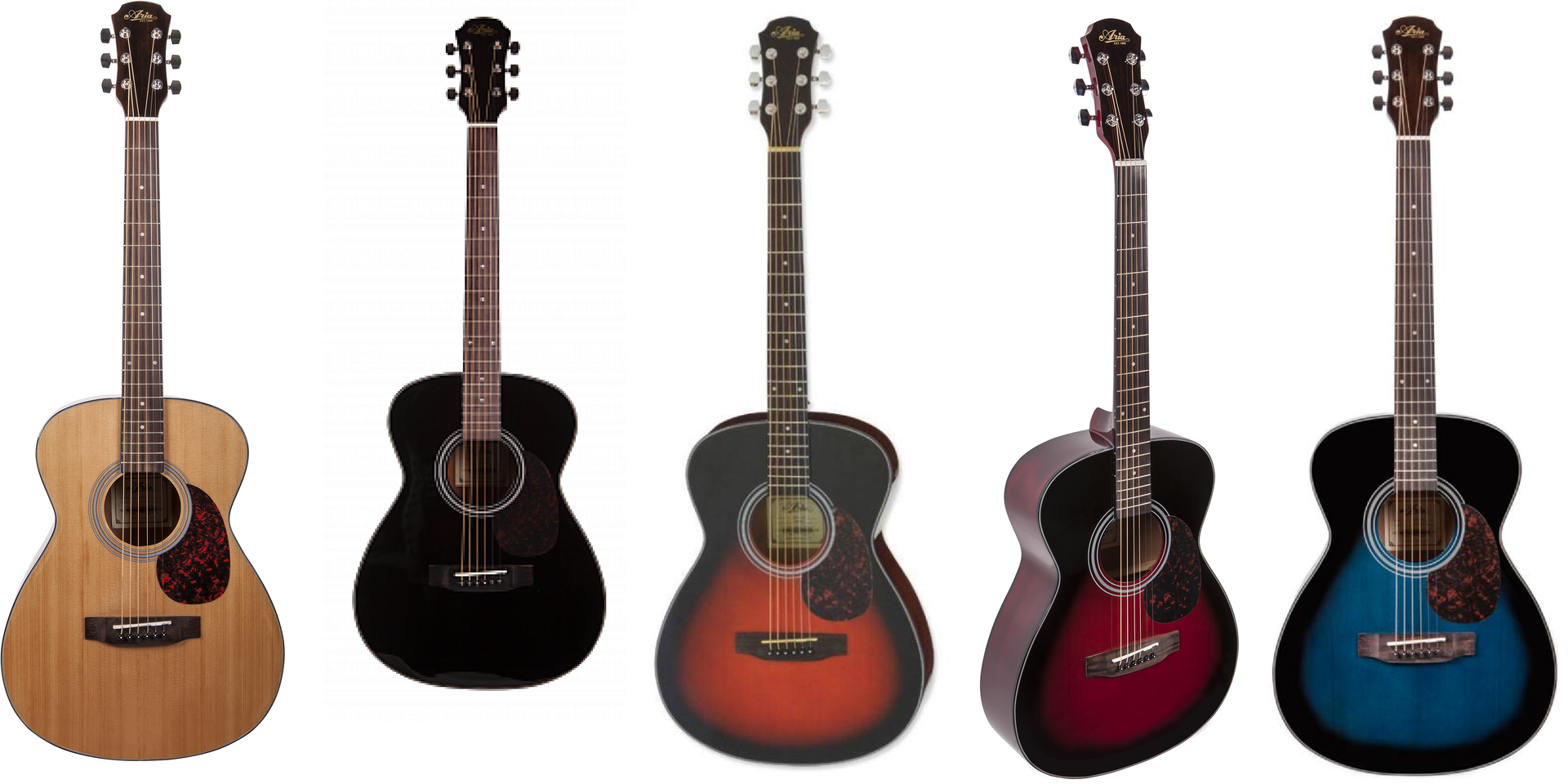 Review of the Aria ADF-01 (N, BK, BS, BLS, RS) guitar. Features and Specs