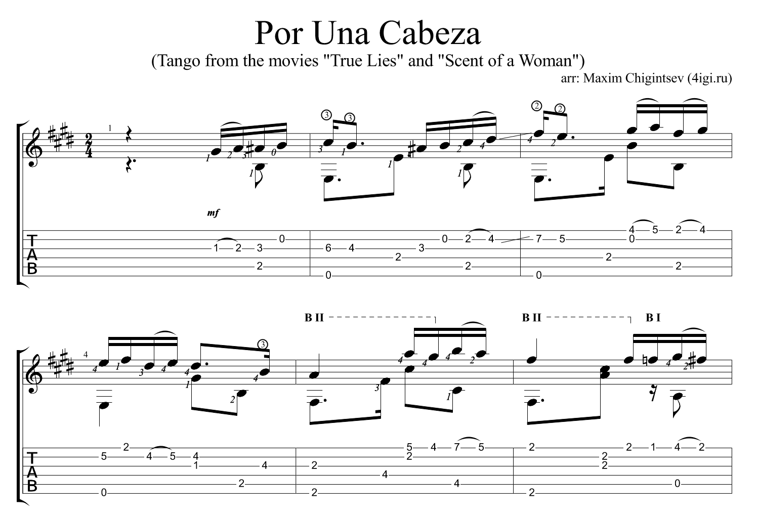Пор таб. Танго уна Кабеза Ноты. Por una cabeza табы для гитары. Карлос Гардель por una cabeza. Ноты для гитары танго запах женщины.