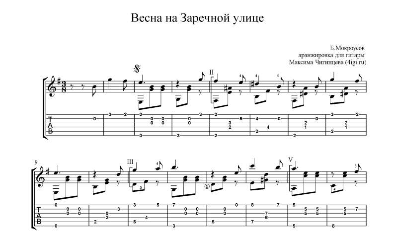 Приходи на улицу песня. Аранжировки для гитары Максима Чигинцева.