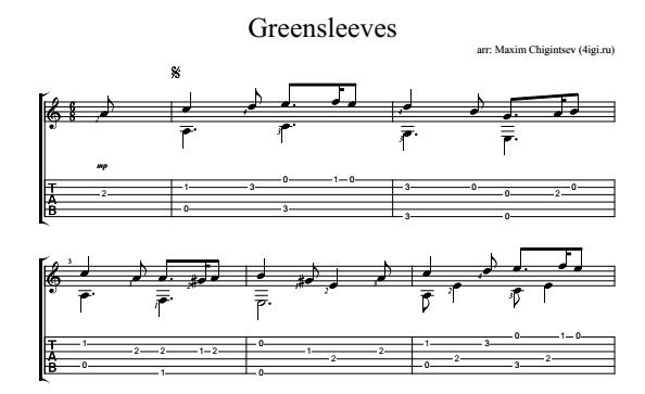 Зеленые рукава на гитаре. Greensleeves табы для гитары. Гринсливс на гитаре табы. Зеленые рукава Ноты для гитары табы. Табы Гринсливс Гринсливс для гитары.