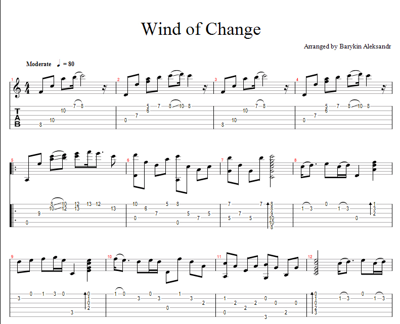 Северный ветер на гитаре для начинающих. Wind of change Ноты для гитары. Табы скорпионс Wind of change. Ветер перемен скорпионс Ноты для гитары. Ноты для гитары скорпионс Wind of change.