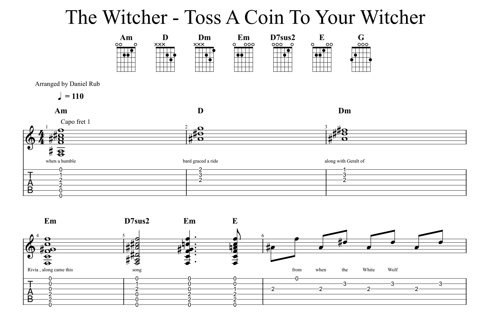 Toss a coin to your witcher ukulele