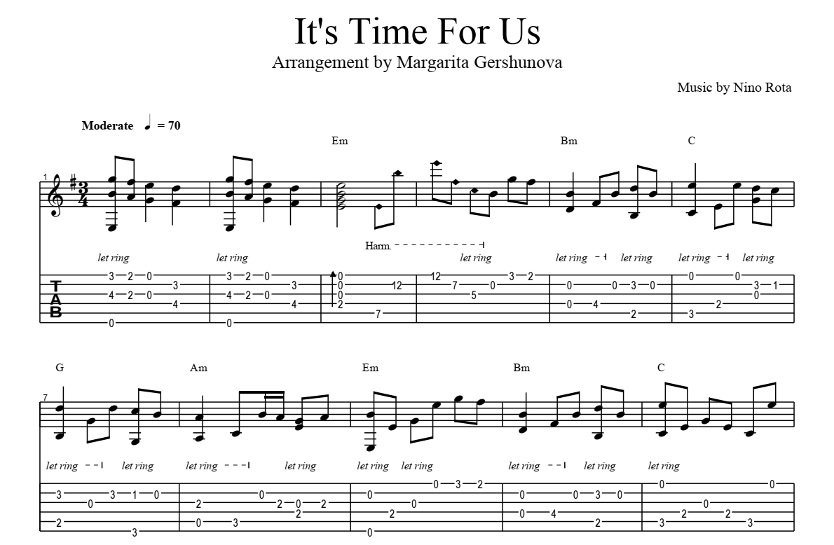 Песни нино рота. A time for us Ноты для гитары. A time for us табы для гитары. Табы для гитары a7.