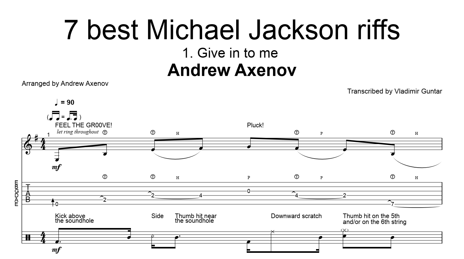 Sheet Music : Michael Jackson: Michael Jackson - Guitar Chord Songbook ...