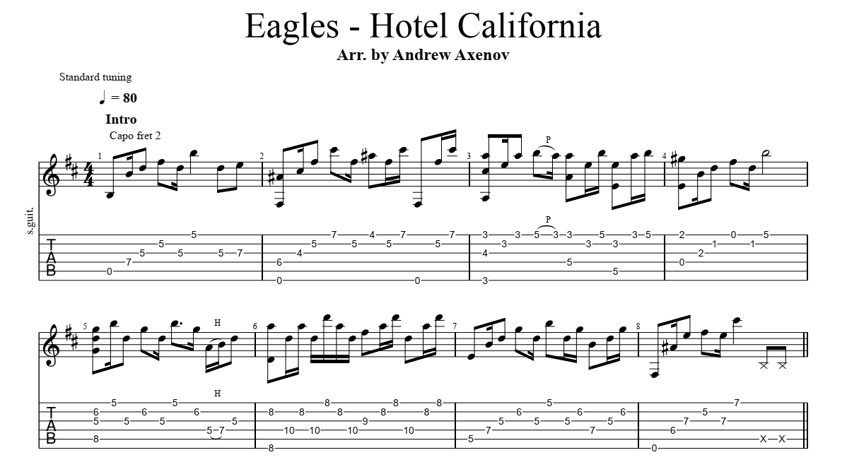 how to play hotel california simple fingerstyle