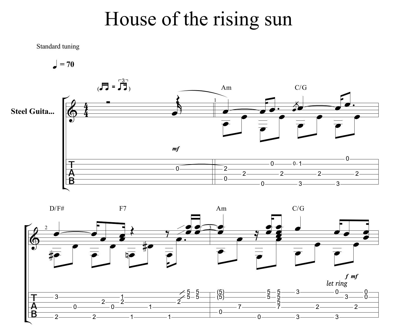 Animals house of rising аккорды. House of the Rising Sun табы. House of the Rising Sun Ноты для гитары. House of the Rising Sun табы Соло. House of the Rising Sun Ноты.