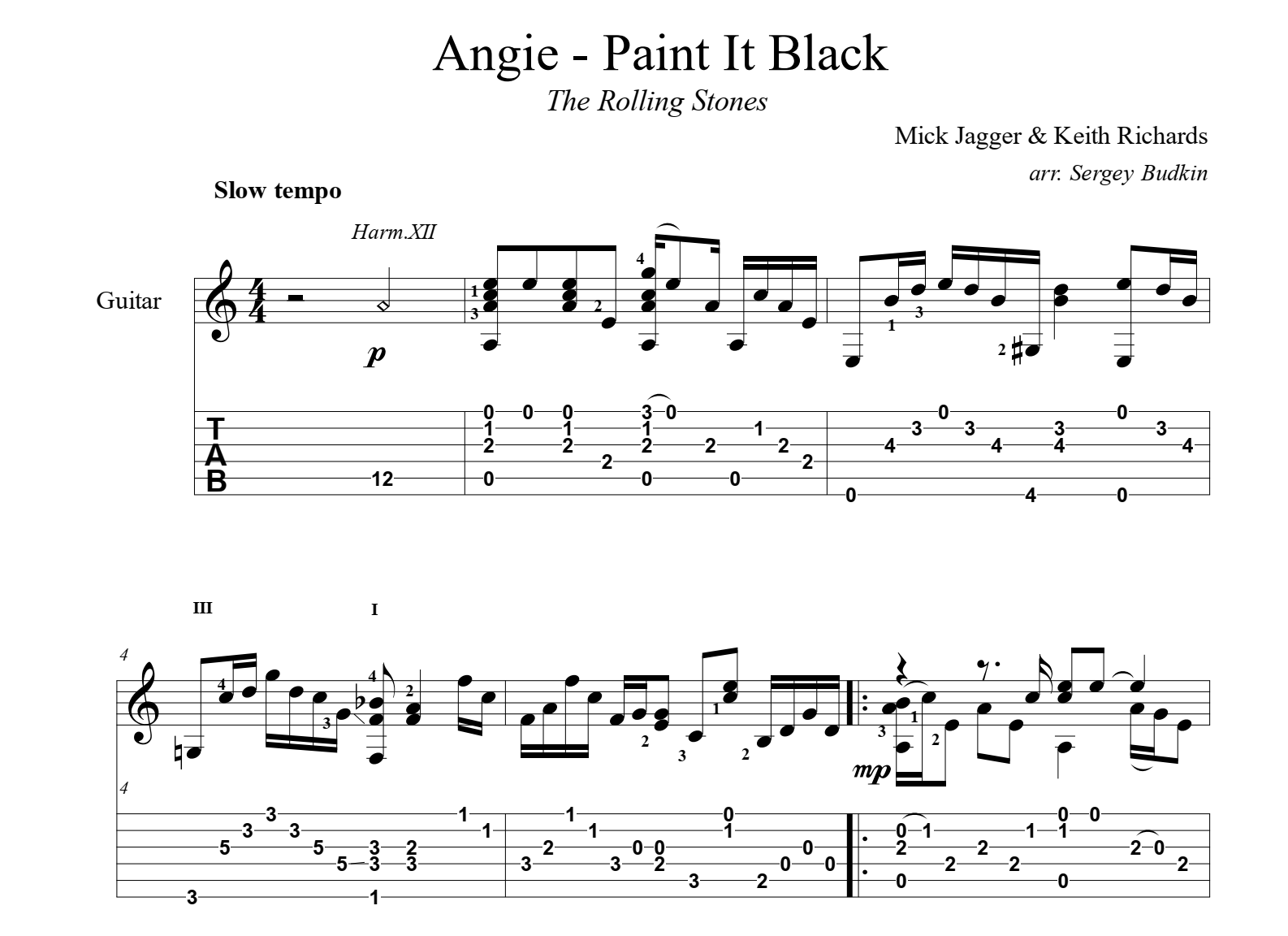 The Black Dahlia Murder "Paint It Black" Guitar and Bass sheet music | Jellynote
